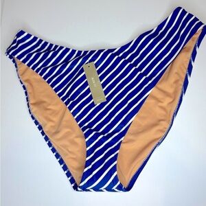 NWT J Crew high leg bikini bottom X-Large